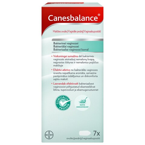 Canesbalance bakteriālās vaginozes ārstēšana