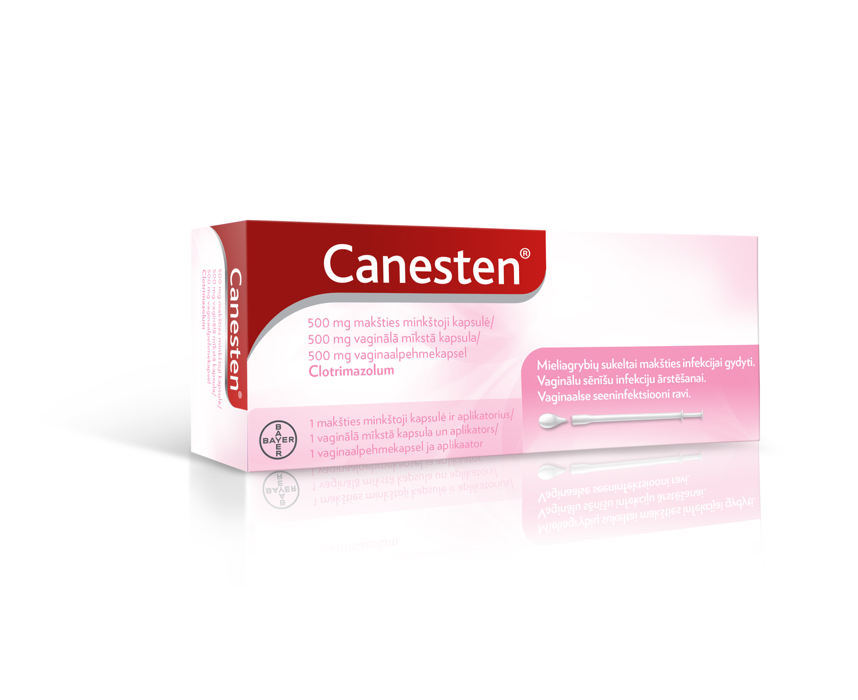 Canesten 500 mg vaginālā mīkstā kapsula ar aplikatoru